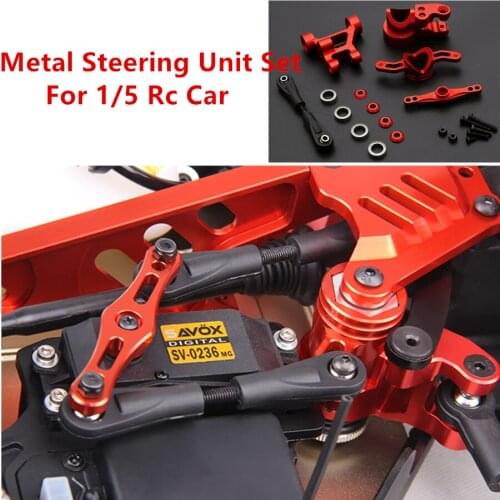 RC Car Metal Steering Unit Set Fit For 1/5 RC Losi 5T Rovan LT Remote Control Toys Truck