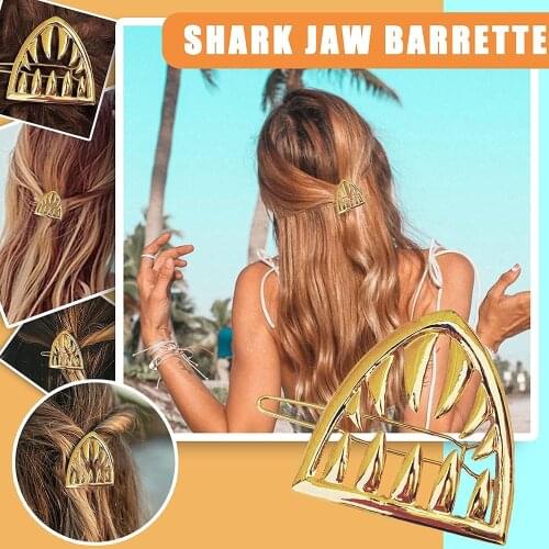 Shark Hairpin Magic Hairpin Shark Clip Big Hair Claw Clips Nonslip Large Claw Clip for Women Girls Thin Hair trong Hold Hair