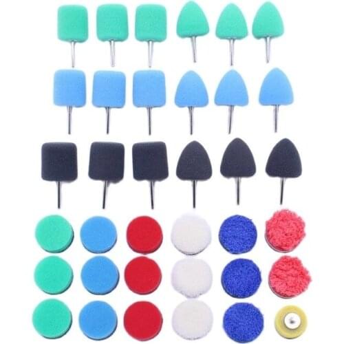 Super Functional Polished Disc Buffing Sponge Cone Shape Polishing Pad Kit Set For Car Glass Polisher Car Accessories set