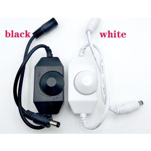 Torsional type LED Dimmer Switch Brightness Adjust Controller for 3528 5050 5730 5630 Single Color Strip Light DC 12V 24V
