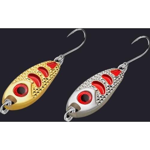 Swolfy 10PCS/lot Micro Jig fishing lure 1.5g/2.5g/3.5g/5g Mini spoon lure small fish bucktail jig metal lure spinner bait