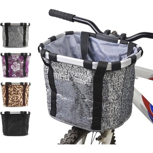 Bicycle Basket Handlebar Pannier Cycling Carrying Holder Mountain Bike Riding Pouch Cycle Biking Front Bag Bike Basket