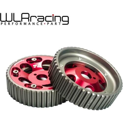 WLR RACING - (1Pair)FOR Toyota 1JZ 2JZ DOHC Engine Adjustable Aluminum Pulley Cam Gear Red WLR6531R