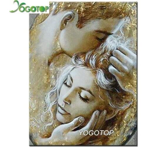 YOGOTOP 5d Diamond Painting lovers couple Full Embroidery Sale Rhinestone Picture 5D Mosaic wedding gift Romantic kiss YY932