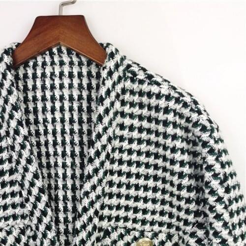 Winter Womens Warm coat Woven Long Sleeve top Button Pockets Loose Elegant winter coat women French luxury brand