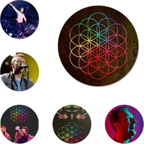 Coldplay Chris Martin Badge Brooch Pin Accessories For Clothes Backpack Decoration gift 58mm