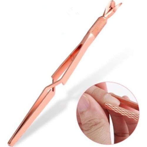 Double-headed nail-type bar nails multi-function plastic clip shaped clamp pliers crystal light therapy armor nail nail shape