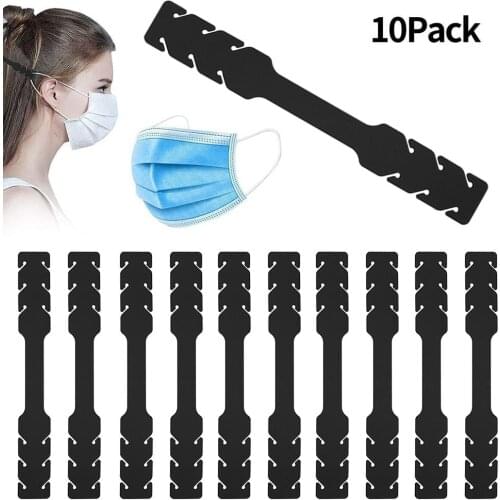 10Pcs Masks Strap Extender Rest Ear Rope Grips Hook Clip Belt Mask Extension Buckle Holder Relieve Wearing Pain Adjustable