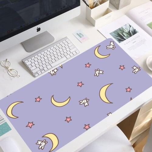 Anime kawaii Big Mouse Pad Large Rubber Gaming Mat Speed Kawaii XL MousePad Keyboard Locking Edge Otaku Compute mouse pad