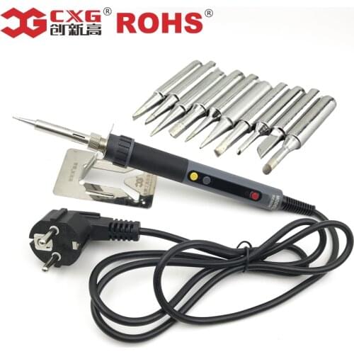 CXG ROHS RE60W/90W/110W LCD Temperature Digital Adjustable thermostat Electric Soldering Iron for Welding replace CXG 936D