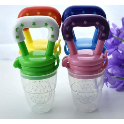 Baby Pacifier Safety Silicone Toddlers Teether Vegetable Fruit Teething Toy Ring Chewable Soother Baby Bottle Cartoon Chupeta