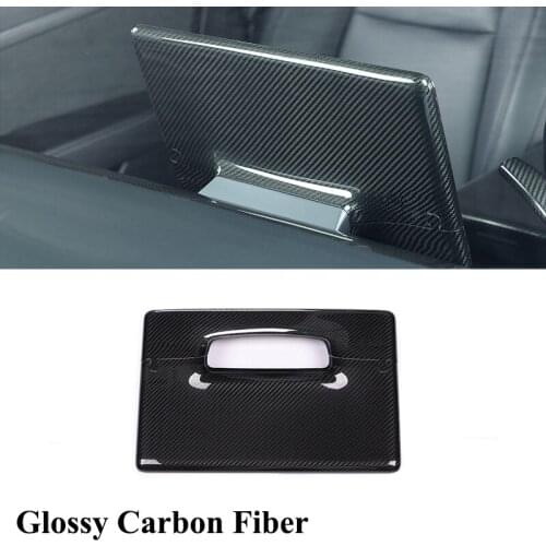 For Tesla Model 3 Y 2017-2021 Central Control Screen Cover Trim Real Carbon Fiber Protector Decoration