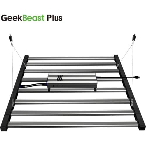 Geekbeast Plus Meanwell Driver 630W Samsung Board LM301H LM301B Full Spectrum Indoor Dimmable LED Grow Lights for Veg and Bloom