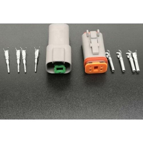 DT-04P/S 5 sets of 4pin 1.5 waterproof male and female car connector plug for car, motorcycle, skateboard