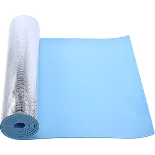 Roll Up Foil Outdoor Camping Tent Mat Sleeping Pad For Picnic Yoga Gym Exercise Fitness Mats EVA Foam Blanket Travel Equipment