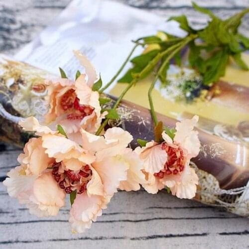 Artificial flowers chrysanthemums upscale fashion home decoration manual diy flower single branch really touch flowers