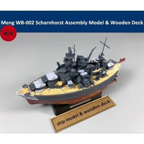 Meng WB-002 Warship Builder Scharnhorst Q Edition Plastic Assembly Model Kit Cute & Wooden Deck
