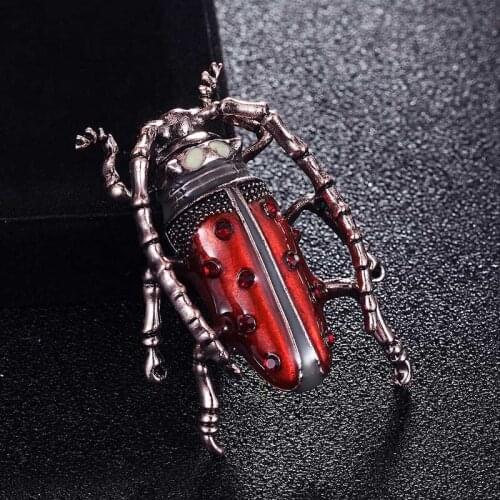 Red enamel Fly Insect Brooch Kids Girls Clothes Accessories Gold-color Black Yellow Enamel Brooches Birthday Gifts Jewelry