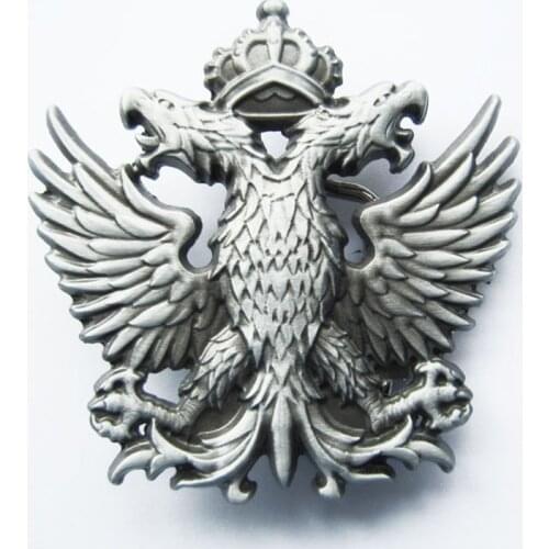 New Original Classic Russia Empire Crown Double-Headed Eagle Belt Buckle also Stock in US