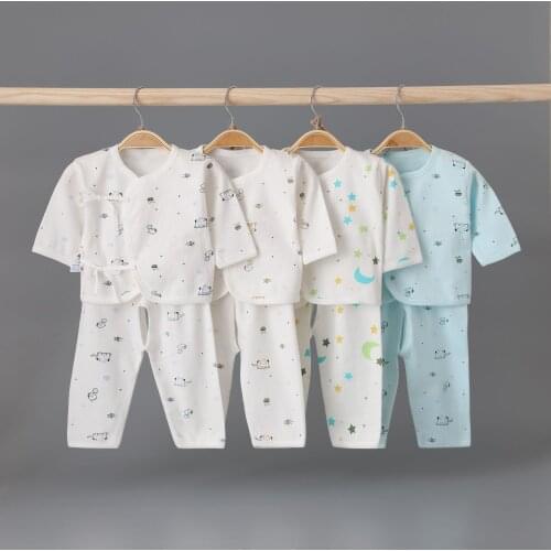 2021 New Spring Summer Newborn Clothes Baby Cotton Underwear Suit Girl Pajamas 2pcs Set Boy Outfit