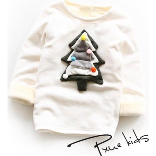 NEW ARRIVAL ! 2017 Hot Cartoon Cotton Plus velvet Sweatshirts For 2-7Y Kids Autumn Winter Warm pullover outwear boys girls tops