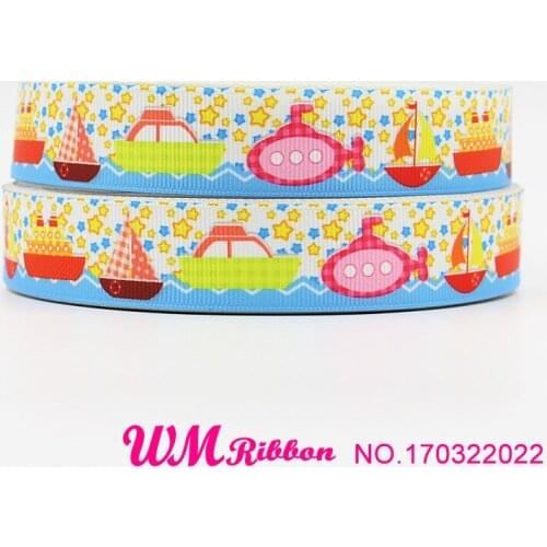 Q&N ribbon 7/8inch 22mm beauty and the beast printed grosgrain ribbon webbing 50yards/roll for hair tie headband free shipping