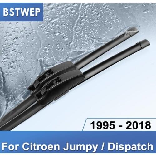 BSTWEP Wiper Blades for Citroen Jumpy / Dispatch Fit Hook Arm / Bayonet Arm Car Model Year From 1995 to 2018