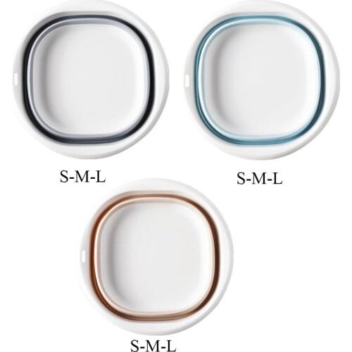 Collapsible Washing Basin Tub Washbasin Dish Tub Portable Space Saving Plastic Washtub for Camping Home Laundry Indoor