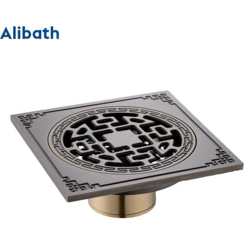 Shower Drain 10*10cm Super Bigger Floor Drain Bathroom Drain Building Material Square Water Drain Bathroom Accessories