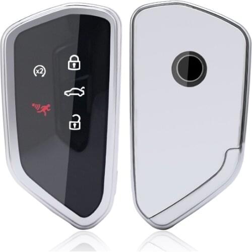 TPU Full Protect Key Cover Key Case For VW Volkswagen Golf 8 Mk8 2020 New Skoda Octvia 3/4/5Buttons Remote Protector