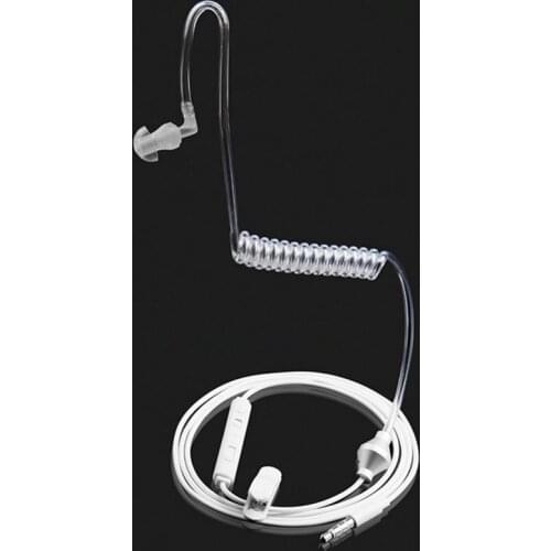 Ear Hook single earphone Anti Headphone Radiation Air Spring Duct Earhook headset with mic for iphone sansung all phone