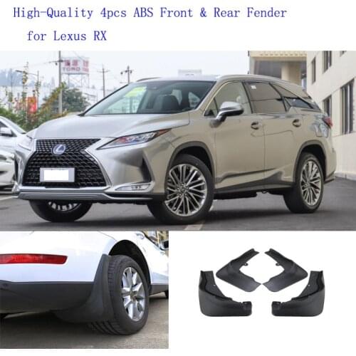 High-Quality 4pcs ABS Front & Rear Fender for Lexus RX Car Mud Flaps Splash Guard Mudguard Mudflaps Accessories