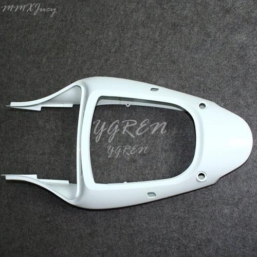 Rear Tail Fairing Bodywork Front Fender Unpainted for 2000 2001 2002 Kawasaki Ninja ZX6R ZX-6R White