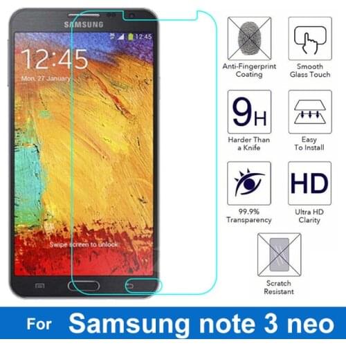For Samsung Galaxy Note 3 Neo Tempered Glass Original 9H Protective Film Explosion-proof Screen Protector For SM-N7505 N7506V