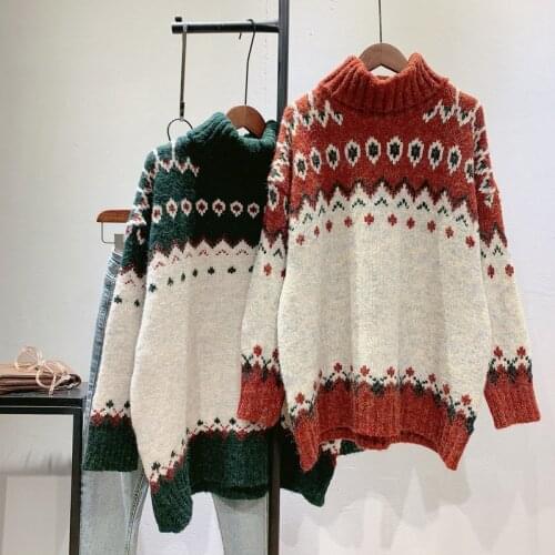 Pullover Women o-neck Sweater 2021 Autumn Winter Warm Soft knitted Pullover Femme Jumper Women Cashmere Sweate Warm Cloths Tops