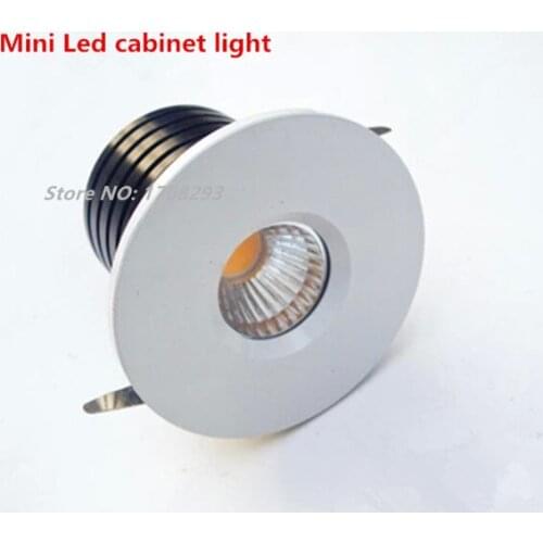 10pcs 1W/3W Dimmable LED Mini Cabinet Light Wine cabinet Lights Spotlight with Driver Display recessed Warm White/cool white