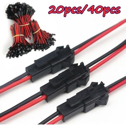 20pcs/set Male to Female Plug Terminal Wire Connector Terminal Line for LED Downlight Ceiling Lamp