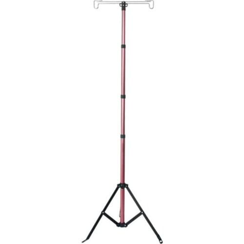 4-Section Telescopic Super Portable Outdoor Camping Support Aluminum Alloy Lamp Post Lighting Lifting Tripod