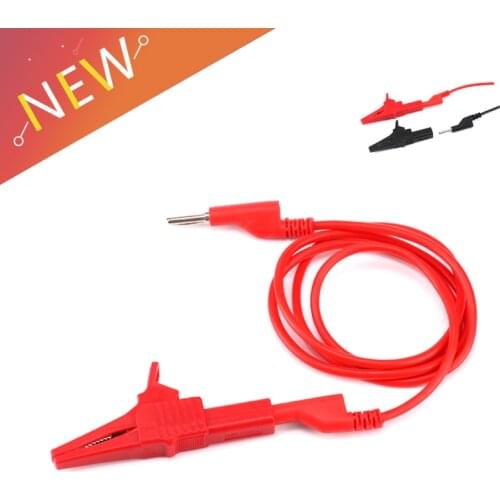 4ps 4mm Test Line Silicone Banana Plug to 55mm/85mm HV Crocodile Alligator Clips Clamps 2000V Battery Test Lead Probe Wire Cable