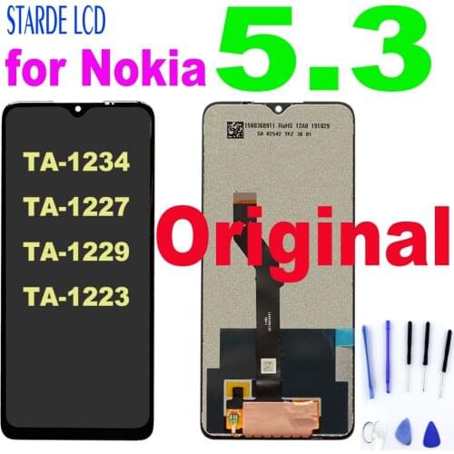 6.55" ORIGINAL Display for Nokia 5.3 LCD Display Touch Screen TA-1234 TA-1223 TA-1227 TA-1229 TA-1223 lcd Replacment Display