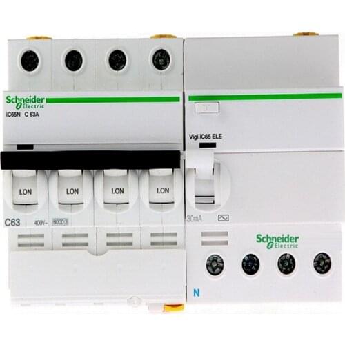 Schneider circuit breaker fifth generation A9IC65 leakage protection 4P63A leakage accessories