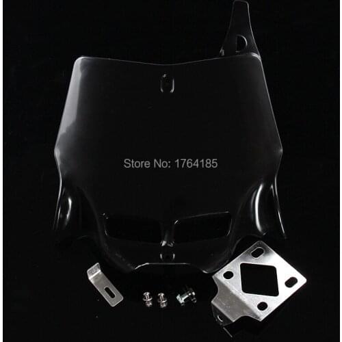 Free shipping black Universal 250CC-450CC Dirt Pit Bike MX Motocross refitting front Number Plate