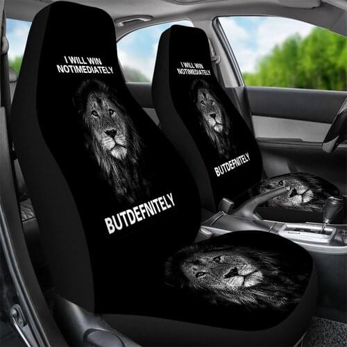 Fearless Lion Inspirational Quotes Driver Seat Protection Sheet Car Interior Seat Cover Anti-Dust Proof Auto Accessories Cover