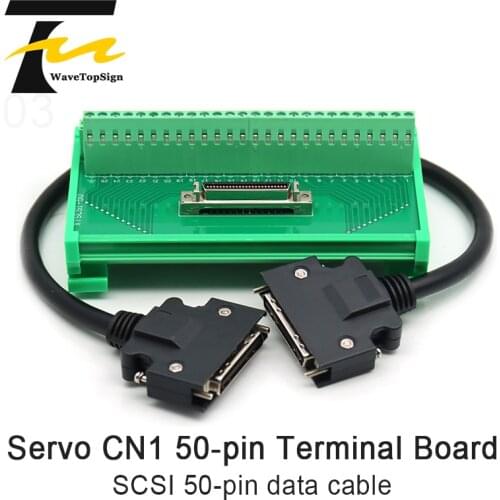 Delta Servo CN1 50-pin terminal board SCSI 50-pin data cable