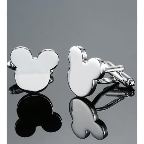 DY The new high-quality Mini animal mouse Silvery Cufflinks fashion Mens French shirt Cufflinks free shipping
