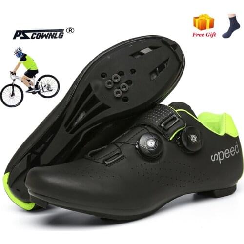 Cycling shoes mtb spd cleat Self-locking mountain bike sneakers Mens Road cycling footwear Bicycle Shoes Breathable flat