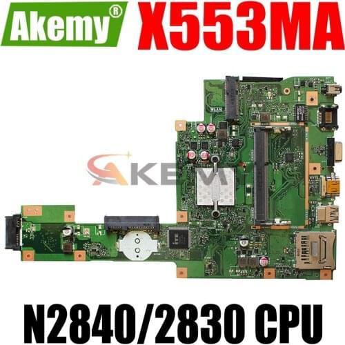 AKEMY X553MA Laptop Motherboard For ASUS X553MA X553M Original Mainboard N2840/2830 CPU