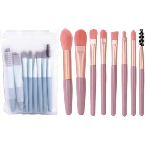 Fashion New 8pcs PVC Box Brand Premiuim Makeup Brush Set High Quality Soft Taklon Hair Professional Makeup Artist Brush Tool Kit