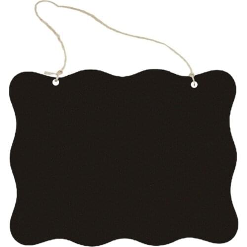 Rustic Chalkboard Hanging Signs Double Sided for Standard Chalk Message Board fo M17F