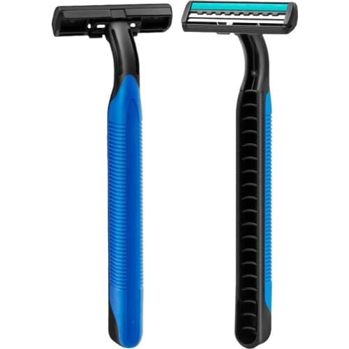 Disposable Razor for Men Plastic Handle Portable Stainless Steel Razor Blade Bathrooms Disposable Shaving Face Care Shaving